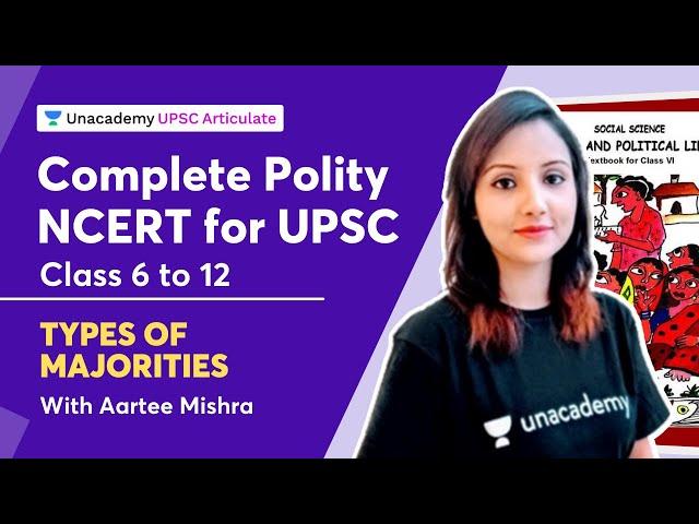 NCERT Polity for UPSC | Types of Majorities | Aartee Mishra | UPSC Articulate