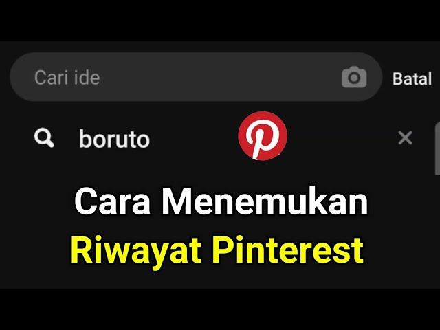 Cara Melihat Riwayat Pinterest | Cara melihat riwayat di pinterest