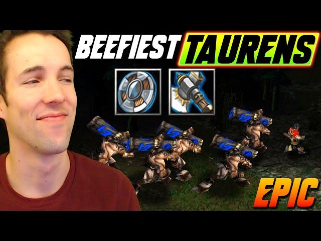 Mass Taurens, 2-2 upgrades and Walkers - Resurrect!! Insane wc3 team game - WC3 - Grubby