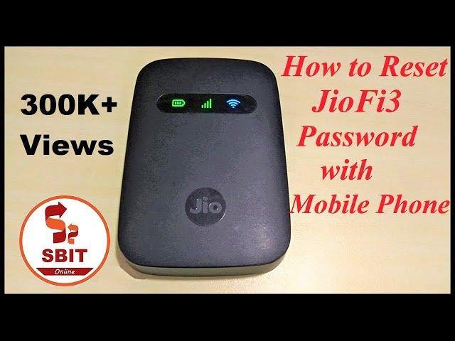 How to Reset JioFi Password | SBIT Online