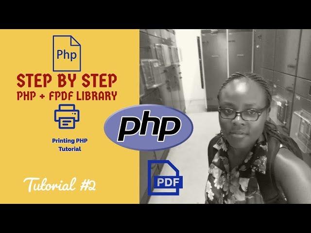 PHP PDF Tutorials 2: How to generate dynamic PDF online invoice using PHP and FPDF library