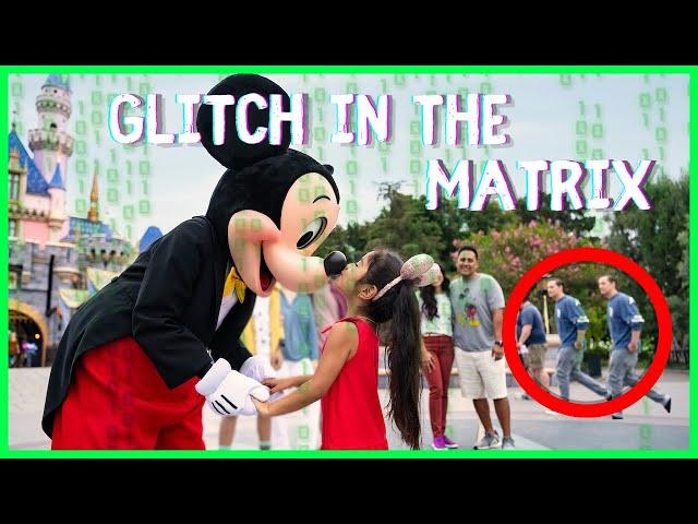 A Glitch In The Matrix Caught On Camera At Disneyland #shorts