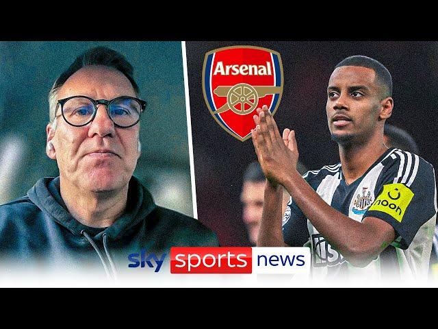 "Break the bank for Isak" | Paul Merson believes Arsenal should sign Alexander Isak in January