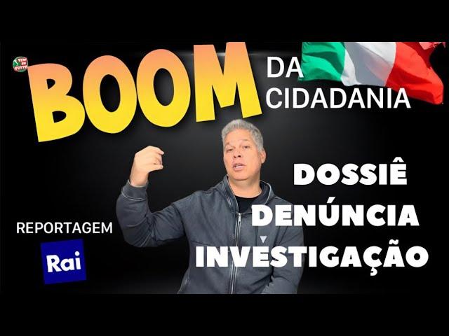 REPORTAGEM SOBRE O BOOM DA CIDADANIA NA TV ITALIANA RAI  Feita no Brasil e Itália