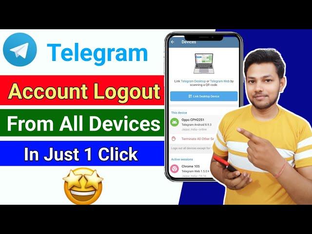 How To Logout Telegram From All Devices | Telegram Terminate All Other Sessions