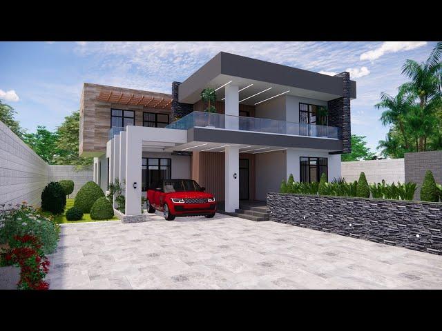 5 Bedroom modern house design     ID1245