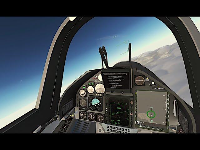 Flightgear (free) Flight Simulator | High settings 60FPS | AI dogfight SAAB JA Viggen