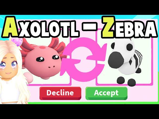 A-Z Trading Challenge in Adopt Me!