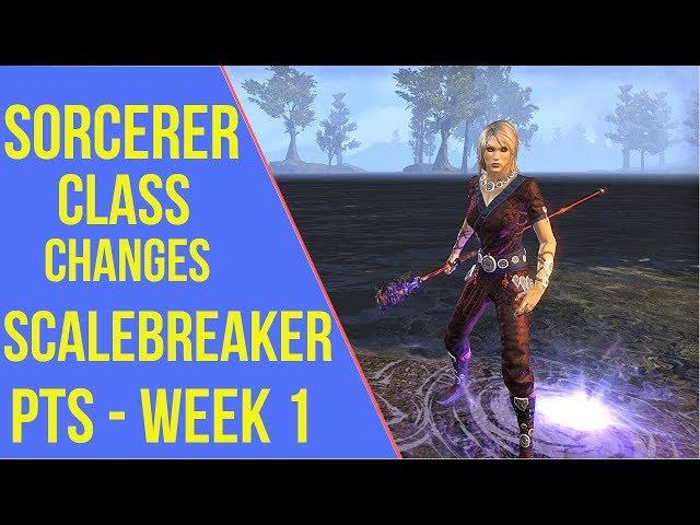 Sorcerer Class Changes | ESO Scalebreaker PTS - Week 1