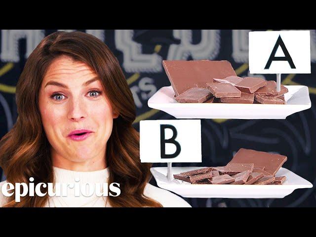 Chocolate Expert Guesses Cheap vs. Expensive Chocolate | Price Points | Epicurious