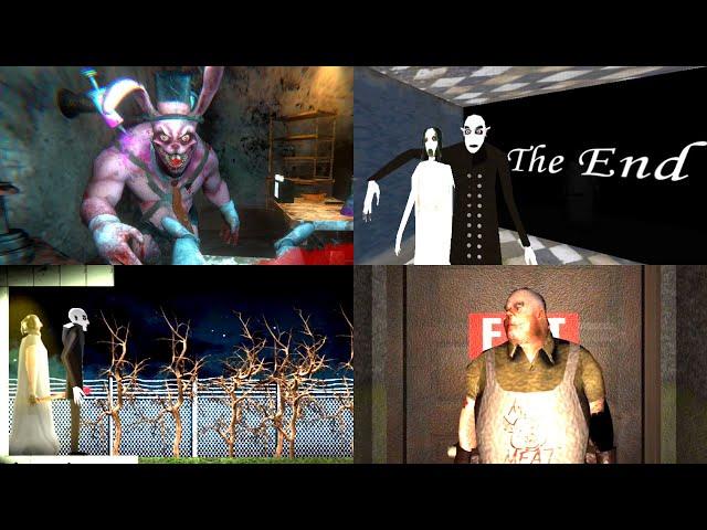 Best Escape Ending - Mr Xantu - Hotel of Slendrina - Mr Meat Test House - Granny 2D Hospital Map