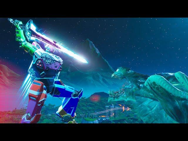 ROBOT vs MONSTER (Full Event on Replay Mode) Fortnite Live Event