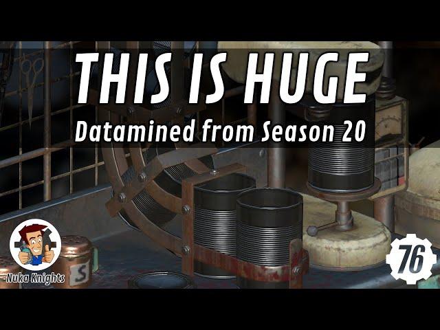 Fallout 76 PTS: This is Huge! Great Datamined Season 20 Reward! (+ Season 20 Rewards List)