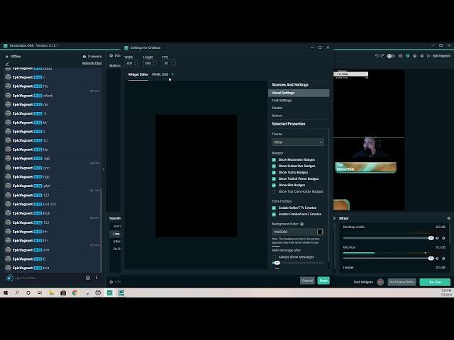 stream labs obs Chat not showing up