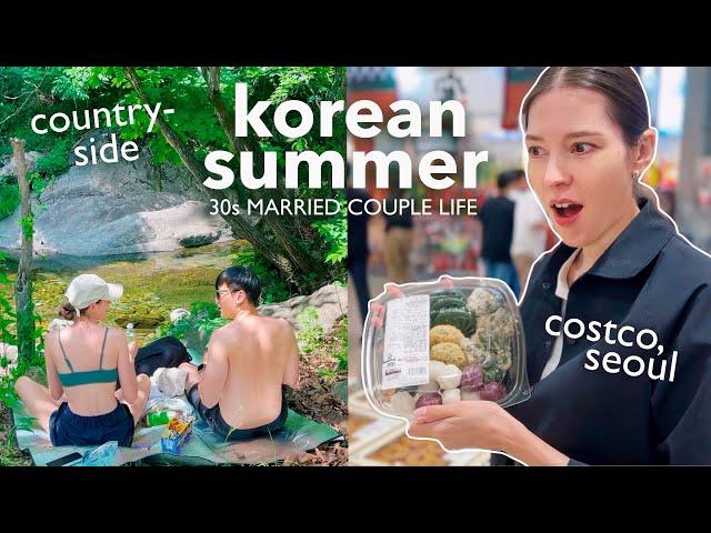 korea summer vlog  costco in seoul  a day in the korean countryside  30s married life