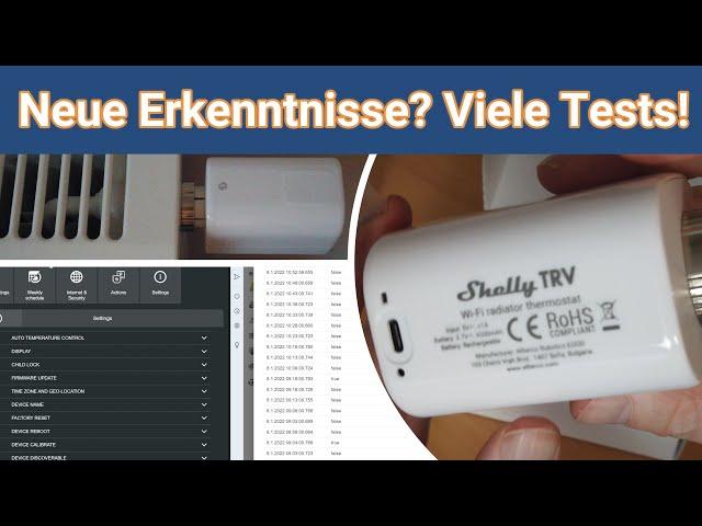 Shelly TRV - das neue Thermostat im Dauertest! Hält es was es verspricht?