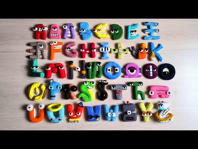 Unifon Alphabet Lore (Evan Arts version) Satisfying Needlefelt Art Full Compilation