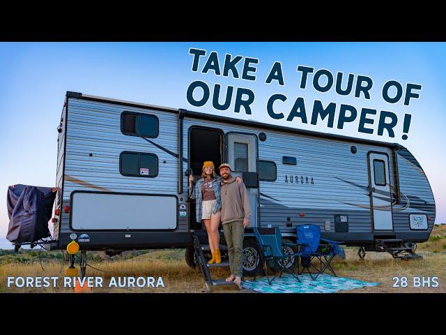 TOUR OUR CAMPER | Full Time RV Living in a Travel Trailer