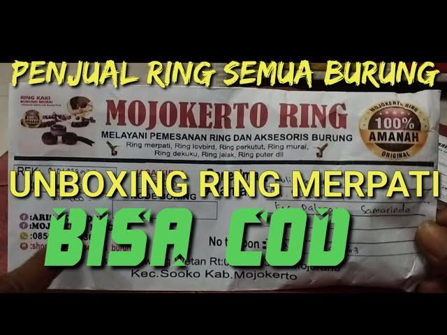 UNBOXING Ring Burung Merpati BISA COD - Penjual Ring Merpati MOJOKERTO RING