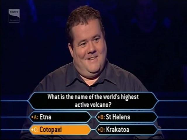 Who Wants To Be A Millionaire Pat Gibson Run on great TV