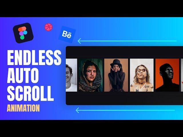 Interactive Landing Page With Endless Auto Scroll Animation | Figma Tutorial