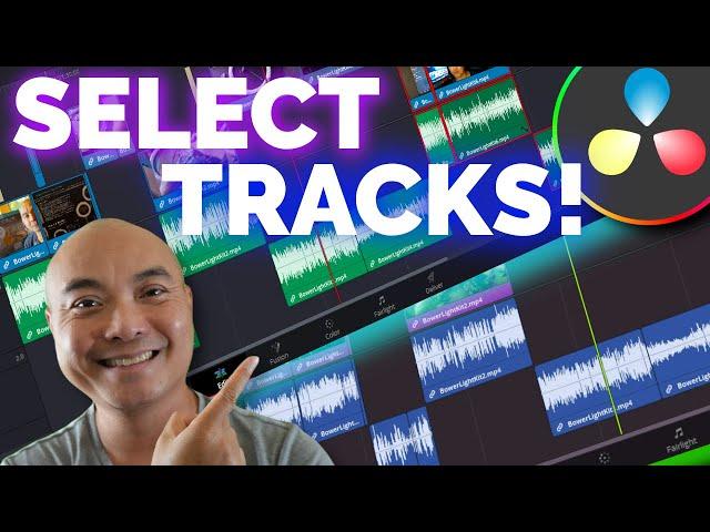 Davinci Resolve How To Select Multiple Clips and Move Easily!  | Davinci Resolve Tutorial