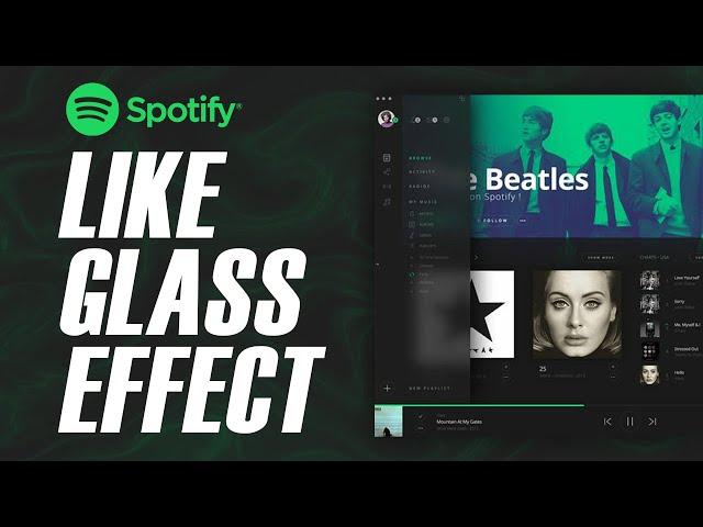 Spotify Like Glass Effect | CSS Tutorial | Daft Creation