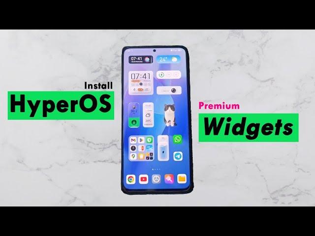 Install HyperOS Widgets Any Xiaomi - No ROOT | Install HyperOS Features In MIUI | Dot SM