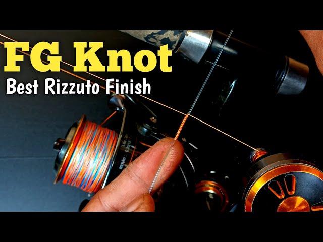 How to tie a fishing knot - Easy Fg knot with reel handle