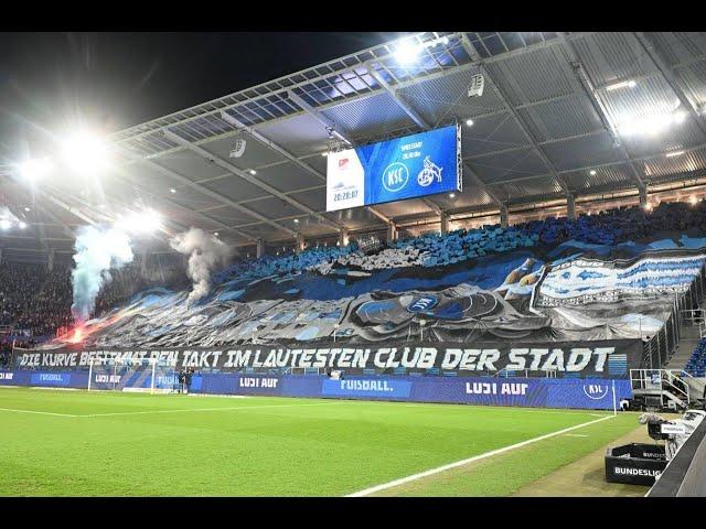 Choreo und Pyro der KSC-Fans gegen Köln | Karlsruher SC - FC Köln