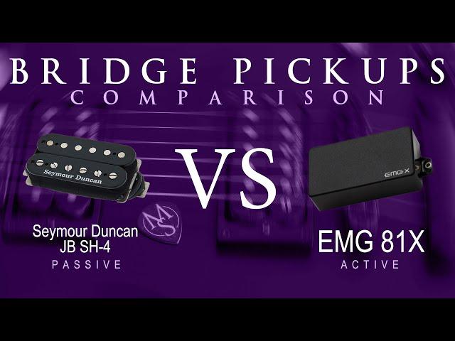 Seymour Duncan JB SH-4 vs EMG 81X - Bridge Pickup Guitar Tone Comparison Demo