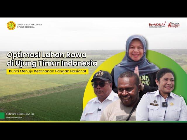 Optimasi Lahan Rawa di Ujung Timur Indonesia: Kunci Menuju Ketahanan Pangan Nasional