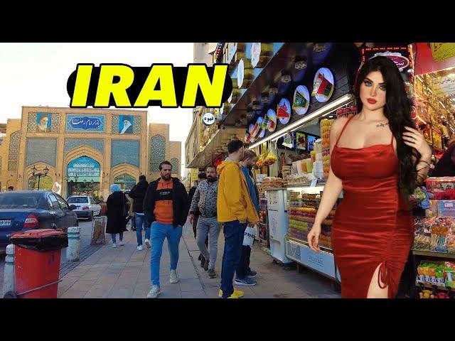 IRAN Walking Tour in the Most popular and Crowded Area of Mashhad ایران