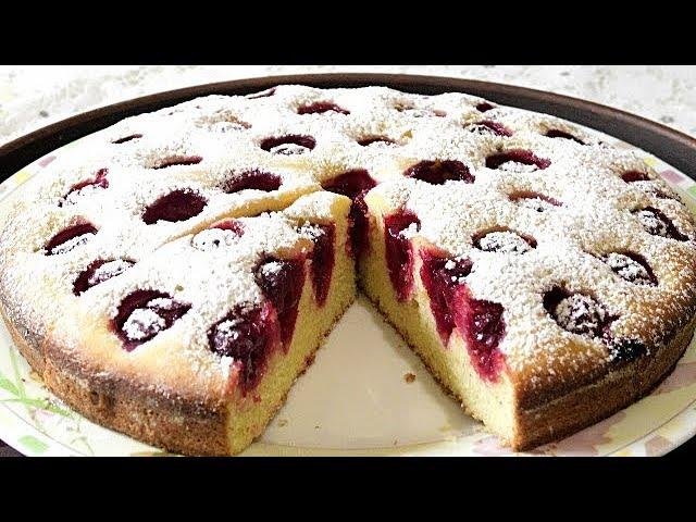 ПИРОГ С ВИШНЕЙ. Летняя быстрая выпечка. /Cherry pie.