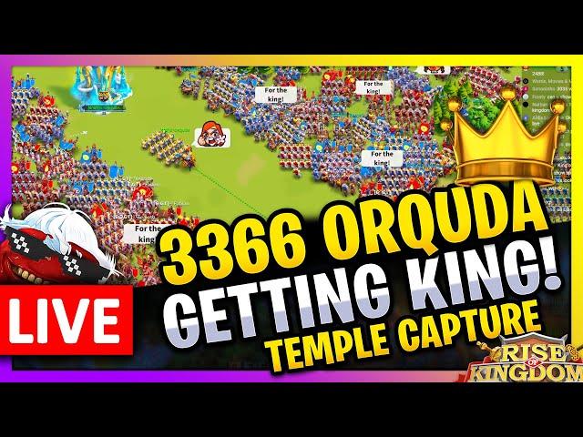 3366 ORQUDA is Crowned the KING!  - let's Temple Capture - LIVE 