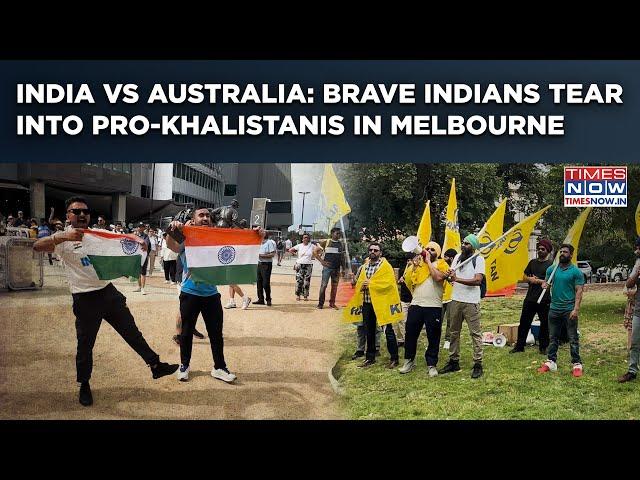 Indians Confront Pro-Khalistanis Creating Ruckus In Melbourne | India Vs Australia Boxing Day Test