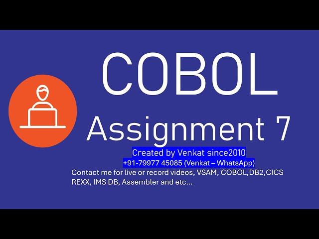 COBOL Assignment 7 | MOVE Verb