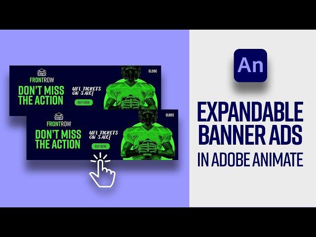 Learn how to create a HTML5 expandable banner using Adobe Animate