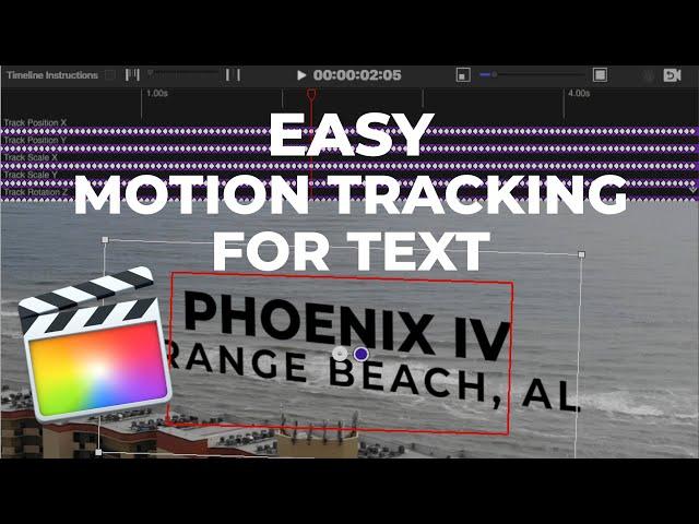 EASY FCPX Motion Tracking Text Titles Using Auto Tracker 2.0