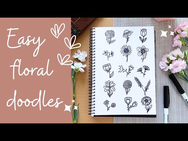 15 easy flower doodles!