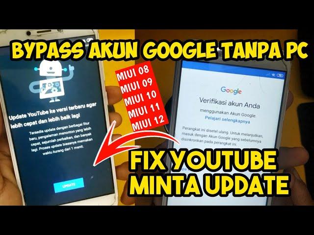 CARA BYPASS FRP AKUN GOOGLE REDMI 4X MIUI 11 | MIUI 10 | MIUI 9 DAN FIX YOUTUBE MINTA UPDATE