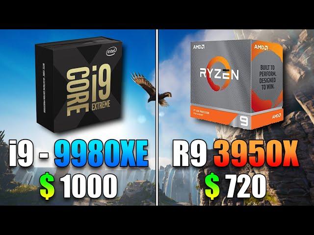 Core i9 9980XE vs Ryzen 9 3950X | PC Gaming Benchmark Test