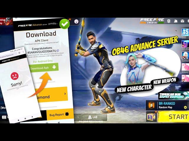 how to download & open advance server | ob46 advance server free fire | advance server download link