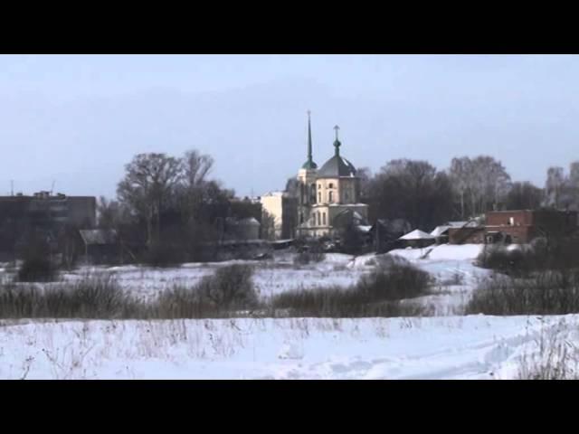 Walking tour of the city in the cold winter weather in Russia.