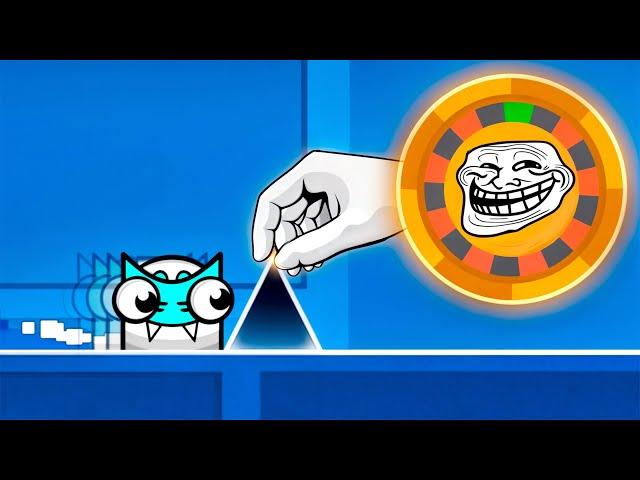 Geometry Dash, но меня ТРОЛЛИТ РУЛЕТКА СОБЫТИЙ