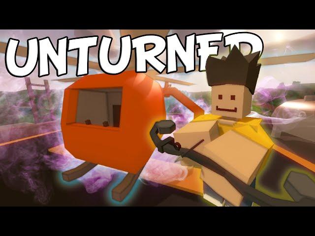 Unturned Funny Moments with Friends (Arrow Raids, Flying Fails, Glitching Planes, and More!)