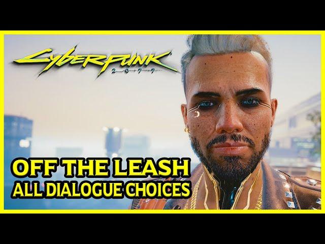 Cyberpunk 2077 - Try to Romance Kerry as Female V, Off The Leash Side Job (All Dialogue Choices)