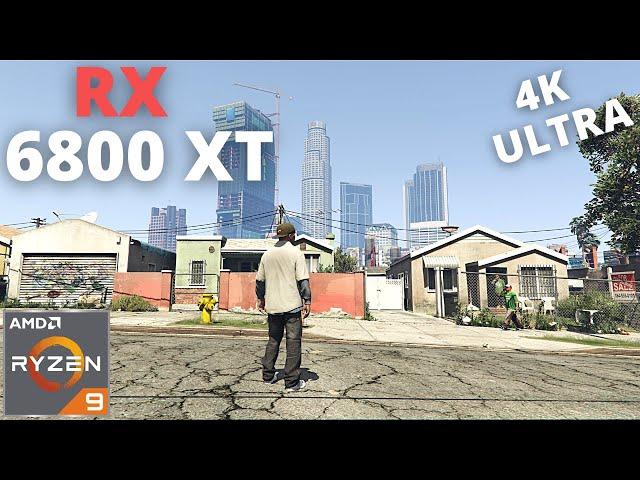 Grand Theft Auto 5: RX 6800 XT + Ryzen 9 5950X | 4K Gameplay | Max Settings