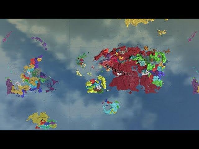 Europa Universalis 4 AI Timelapse - Elder Scrolls Universalis Mod 242-2500