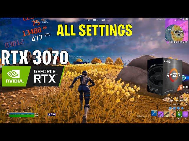 Fortnite Chapter 4 - RTX 3070 : All Settings (Solo Arena) - 2023